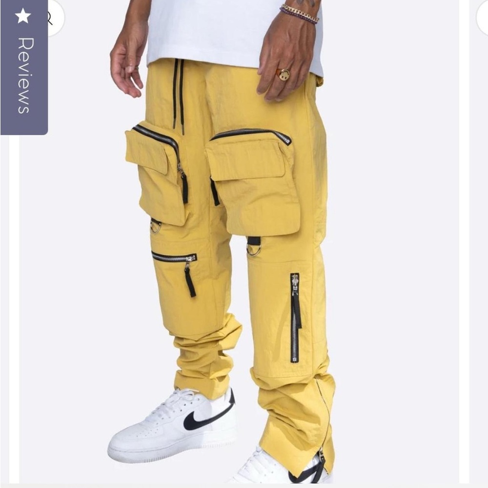 Yellow Cargo Pants for Men